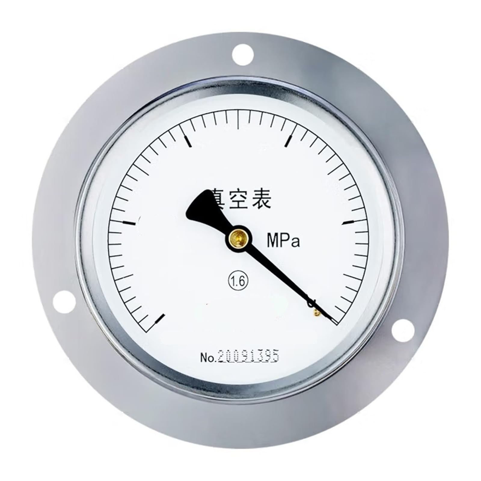 Manómetro axial de Borde Y-100ZT, presión de Agua, presión de Aire, manómetro hidráulico, Rosca M20 x 1,5, 0-10 MPa (-0,1 + 1,5 MPa)