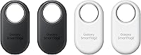Samsung SmartTag2 2023 4-Pack: Bluetooth UWB Trackers, IP67 Waterproof, 1.5Yr Battery Life - Galaxy Item Finders Black/White