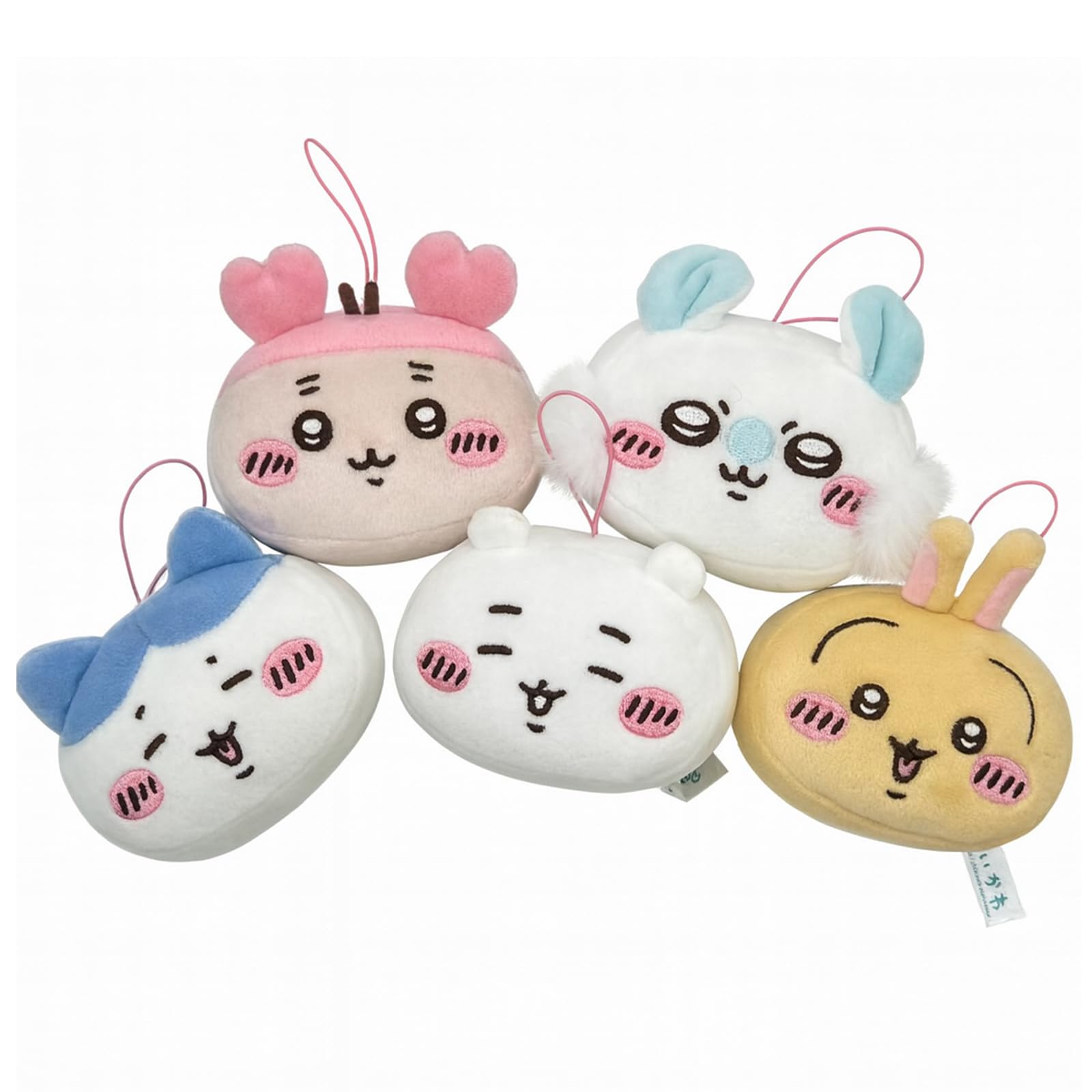 Chiikawa Mini Face Plush Mascot- Official Licensed Parade Collectible Soft Plush- One Random Design (1 of 5 Possible Designs)