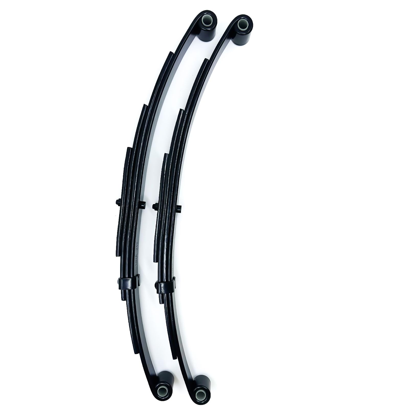 4-Leaf Double Eye Trailer Spring Set - 1,750 lbs Capacity per Spring, Fits 3,500 lbs Axles (Pack of 2)