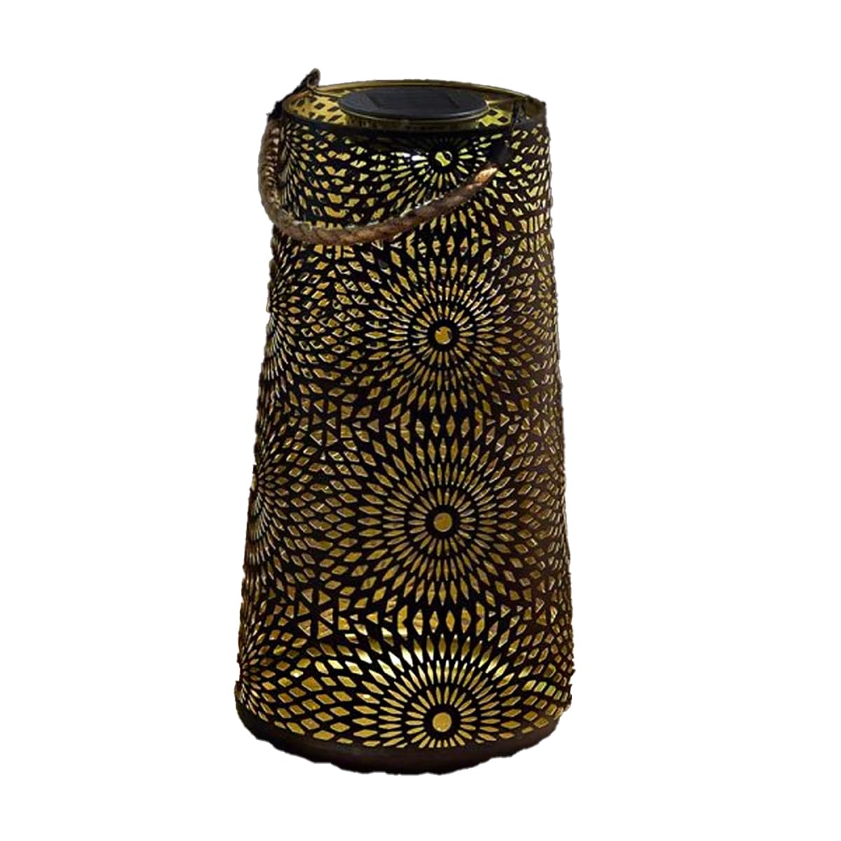 Smart Solar Muscat Solar Powered LED Metal Lantern - 29cm