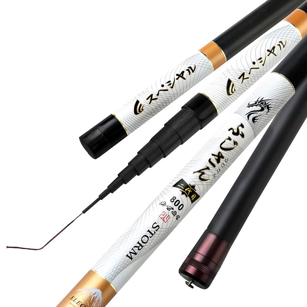 ZFF Telescopic Carbon Fishing Rod 8-13 Meters Extra Long Hit The Pole Ultra Hard Ultralight