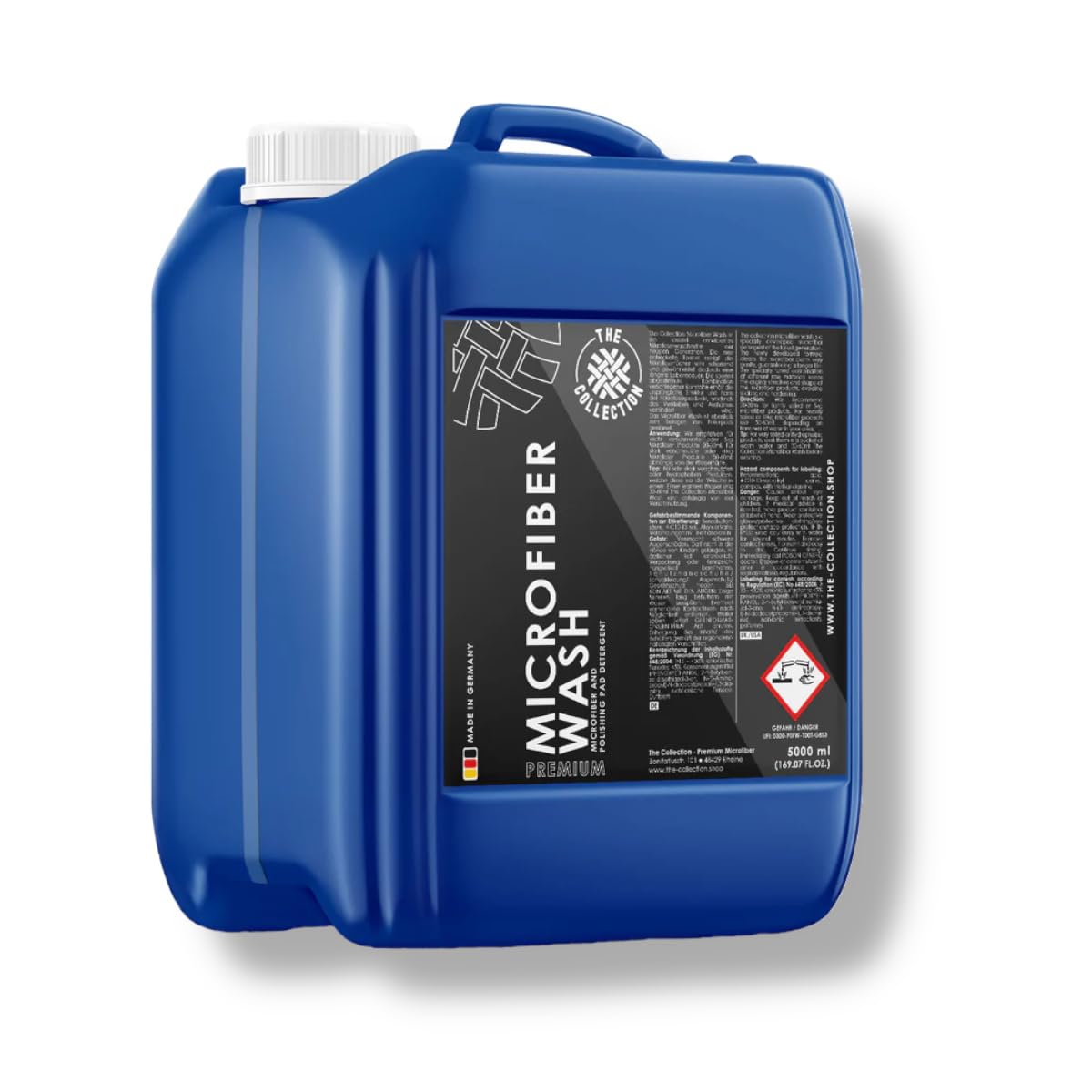 The Collection Microfiber Wash - Speziell für die Autopflege | Mikrofaser Waschmittel zur gründlichen & schonenden Reinigung von Mikrofasertüchern und Polierpads - pH-neutral 5L