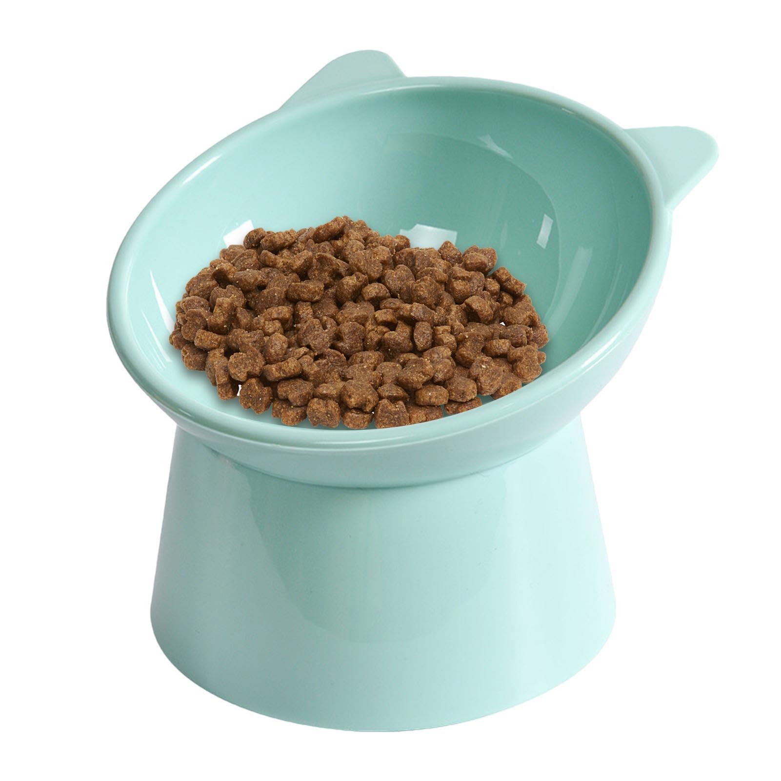 Ergonomic Cat Bowl, Ergonomic Cat Feeding Bowls, 45° Tilted Raised Cat Food Bowls, Anti-Spill Tilted Cat Food Bowls, Tall Feet Elevated Cat Bowls, Anti-Vomit Cat Bowls For Indoor Cats