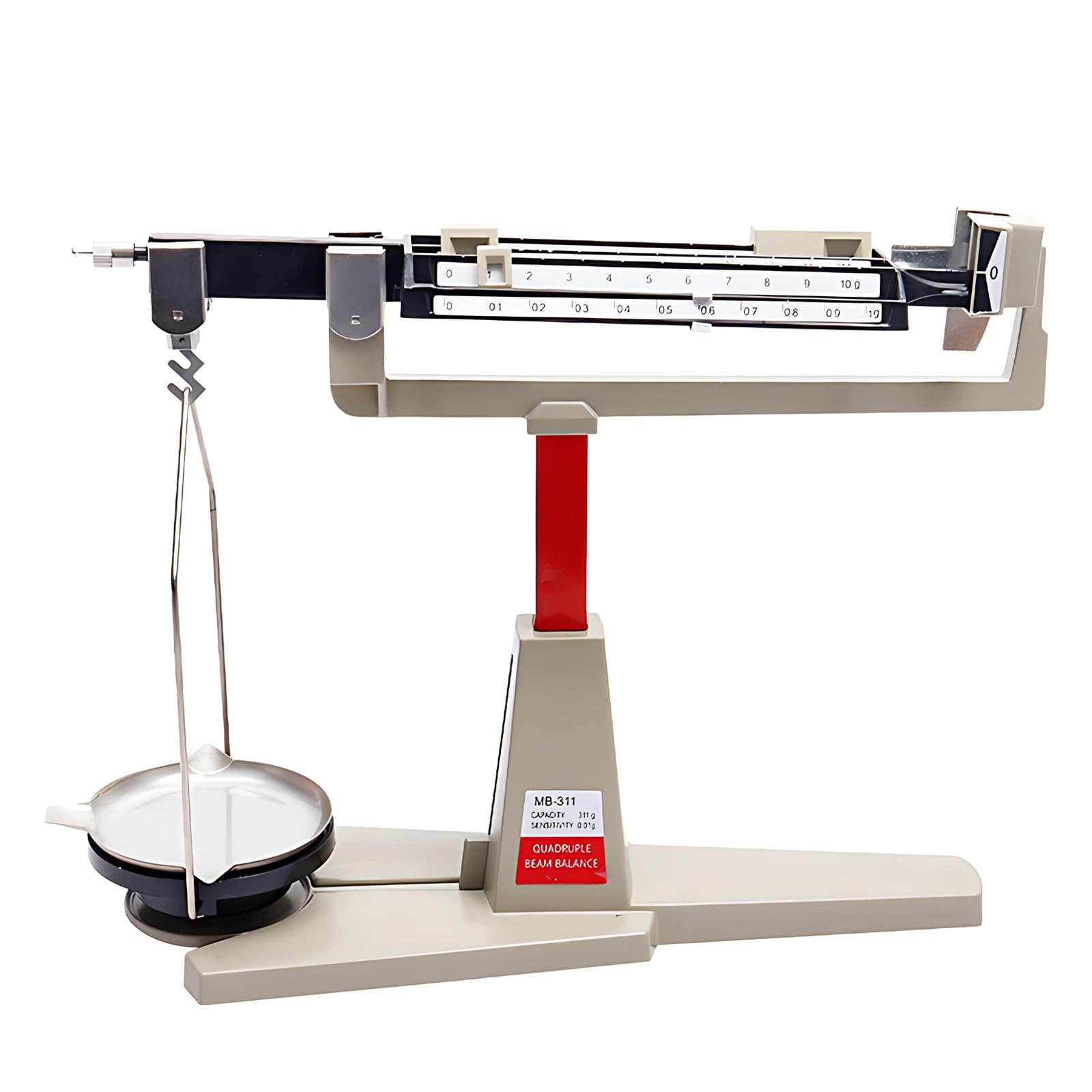 Laboratoryjna Waga Mechaniczna, Mechaniczna Waga Belkowa 4-gauge, Zakres Ważenia Od 0,01 G Do 311 G, Precyzyjne Narzędzie Do Ważenia, Sprzęt Do Nauczania Ważenia W Laboratorium