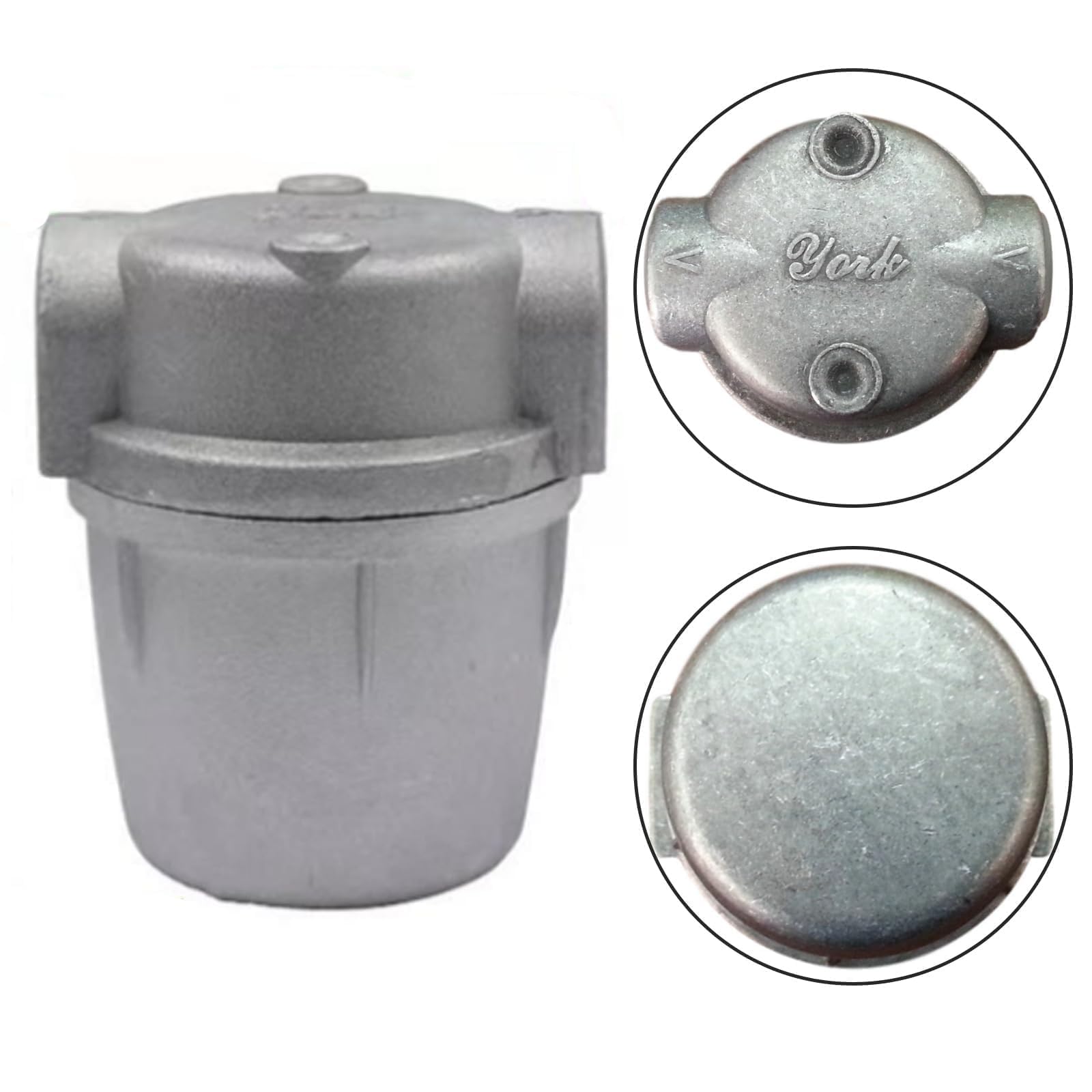 Filtro olio ciotola in metallo 3/8", tazza filtro olio in alluminio, 40 micron, adatta per serbatoi dell'olio, sistemi di riscaldamento, filtro durevole per caldaie, bruciatori