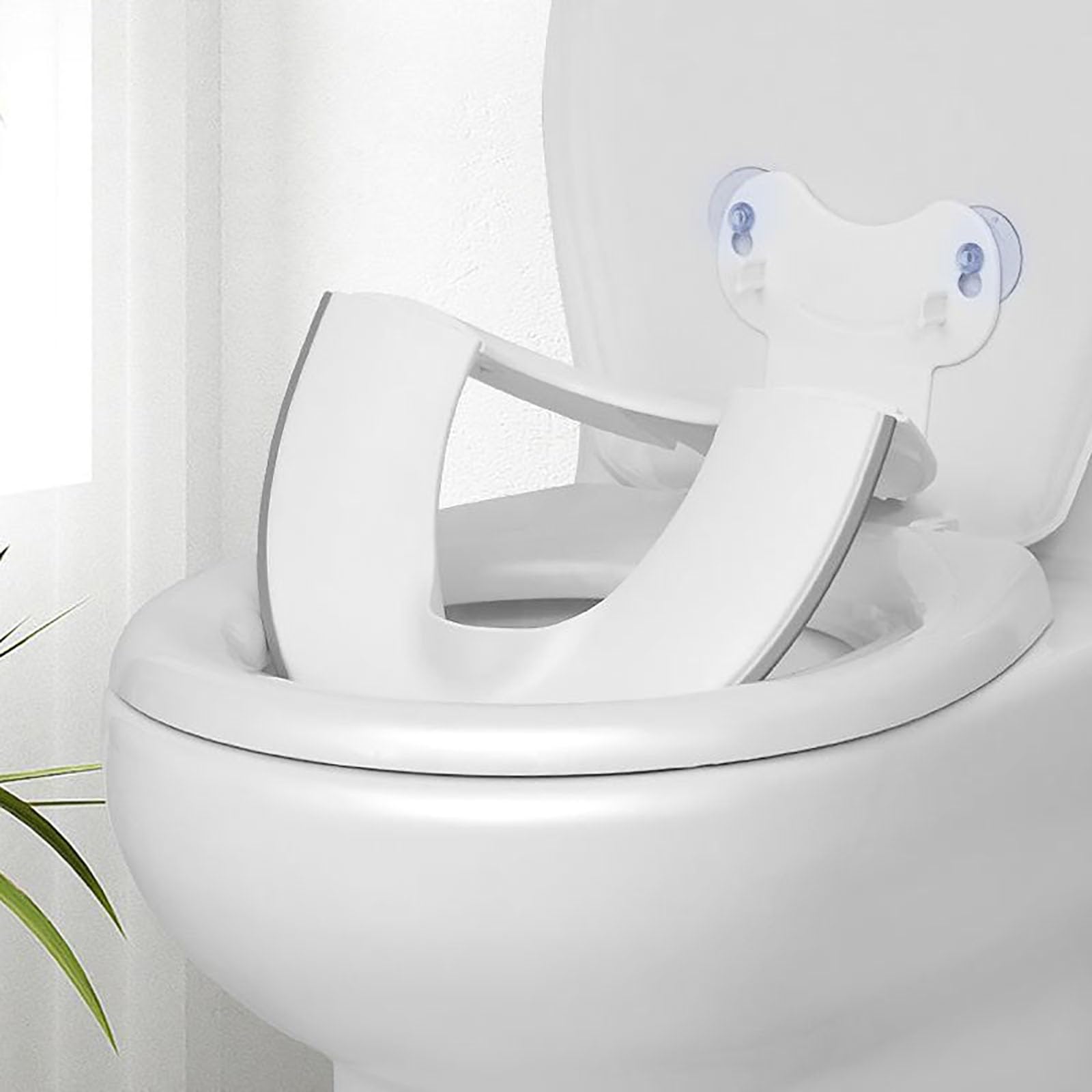 Sedile WC pieghevole portatile per bambini, sedile WC pieghevole per bambini, sedile WC da viaggio con ventose e paraspruzzi per WC per adulti, facile da pulire (2Pcs)