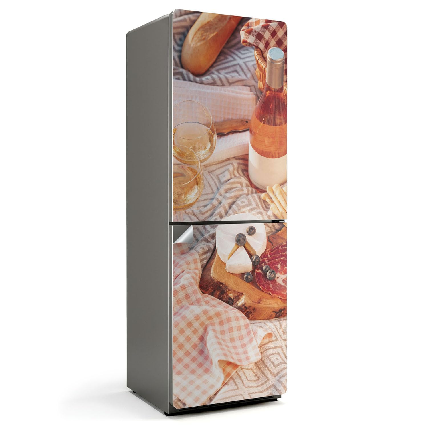 Autocollants frigo 60x180 pour une cuisine style bistrot français