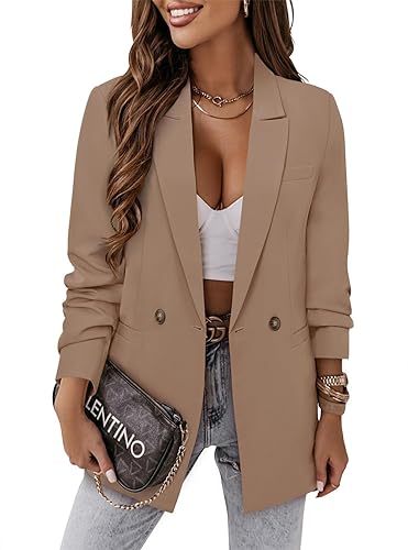 CRAZY GRID Women Business Casual Blazer Jacket Fashion with Lined