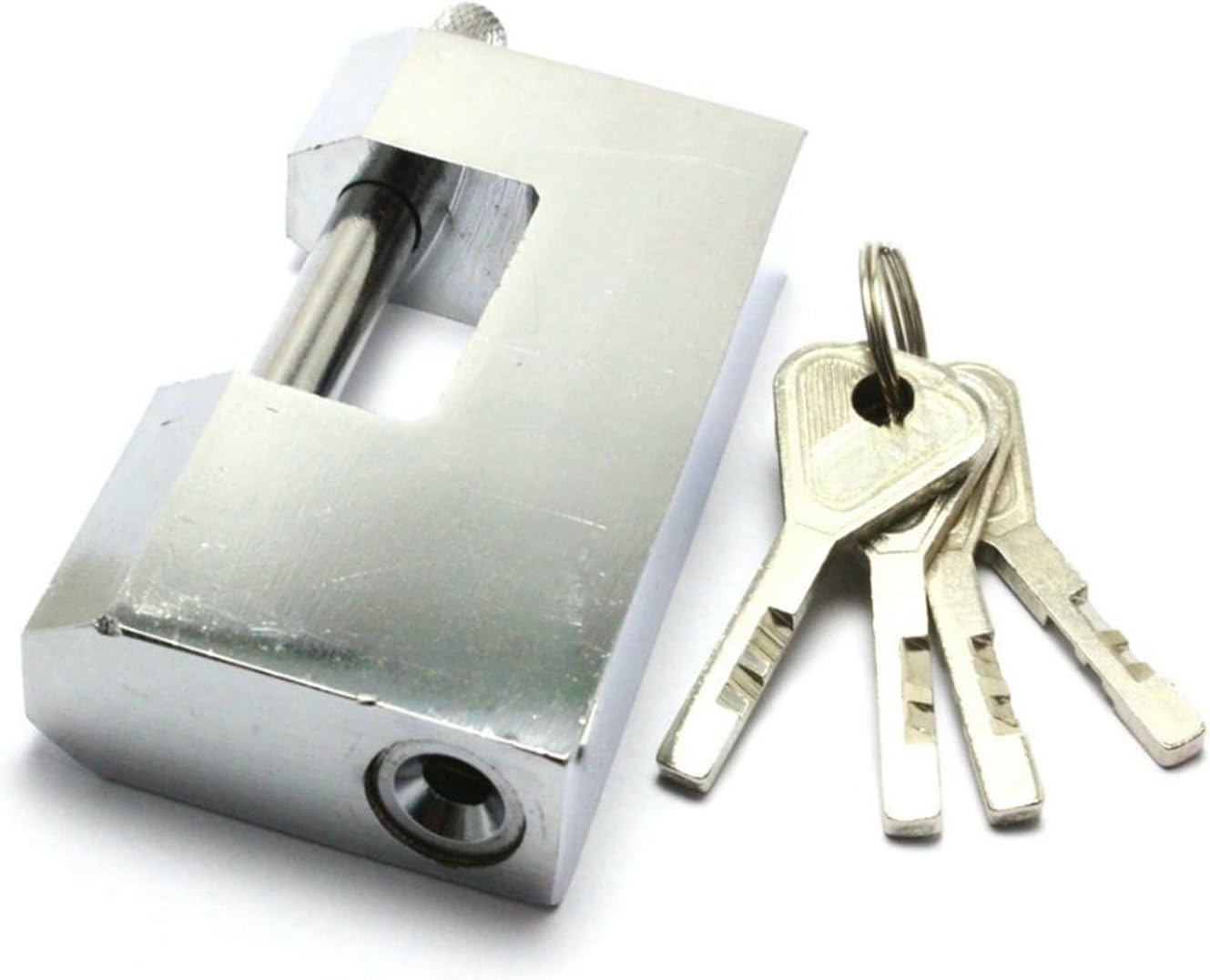 Warehouse Door 90mm Security Lock Padlock w 4 Pcs Keys