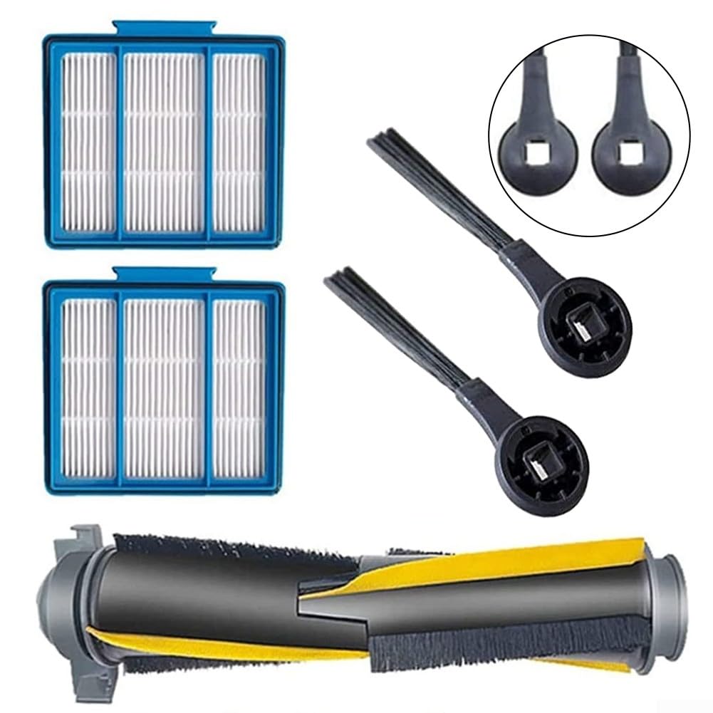 Kit de brosses latérales pour aspirateur Shark IQ RV1000SEU - 2 brosses latérales, 2 filtres, 1 brosse roulante