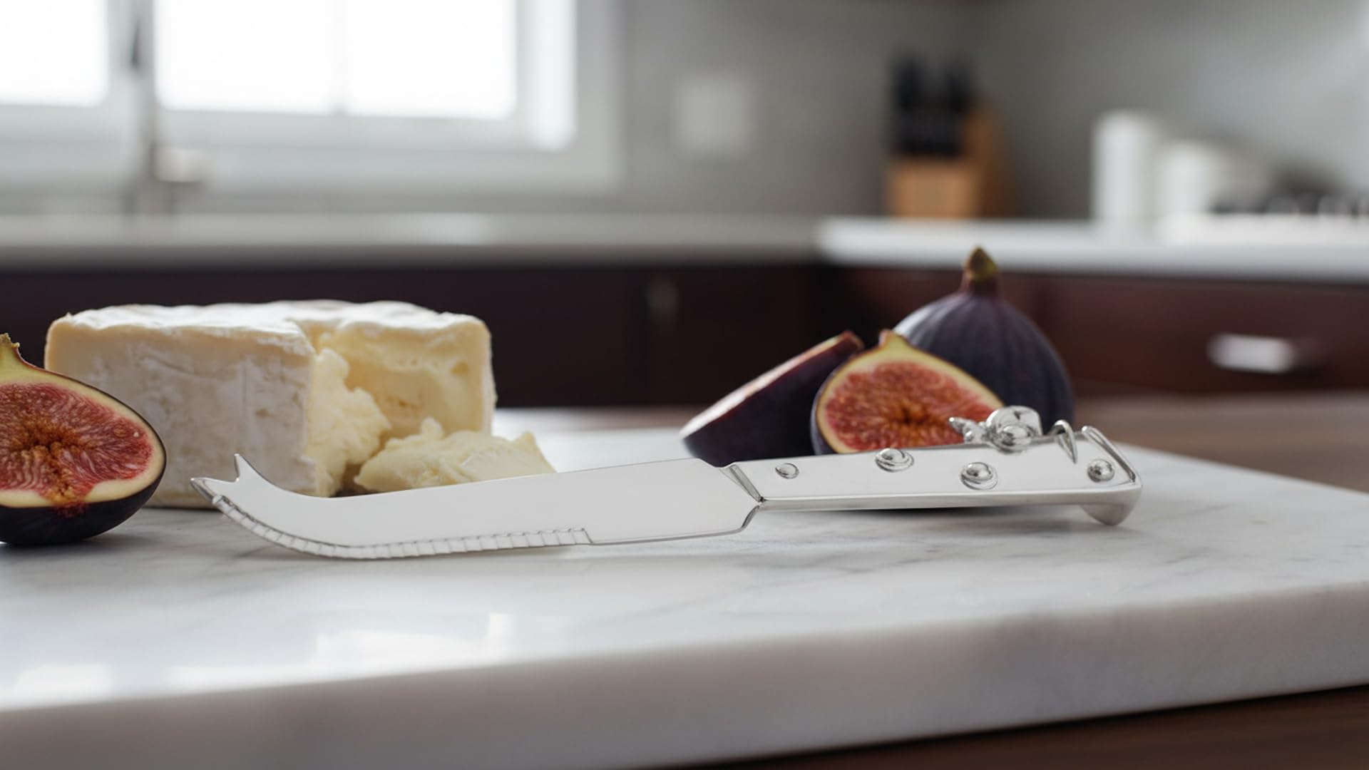 Käsemesser Set 6-teilig Versilbert – Maus & Käse Design – 15,5 cm – Anlaufgeschützt & Inkl. Geschenkbox