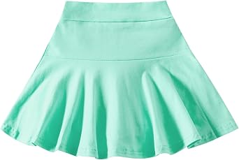 DREAM BUS Girl Pleated Skirts Built in Shorts Little Kid Tennis Skorts Toddler Girl Athletic Skorts Flowy Skirts
