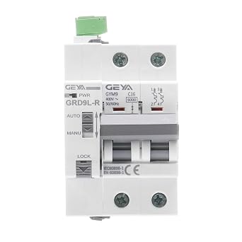 GEYA Auto recloser Device Coupled with Miniature Circuit Breaker Self-Reclosing MCB Device Smart Home Auto Recloser AC220V+2P-MCB-16A