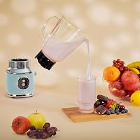 Cecotec RetroTwist kék retro konyhai mixer 800W, 4 pengés kés, 1L kancsó 5