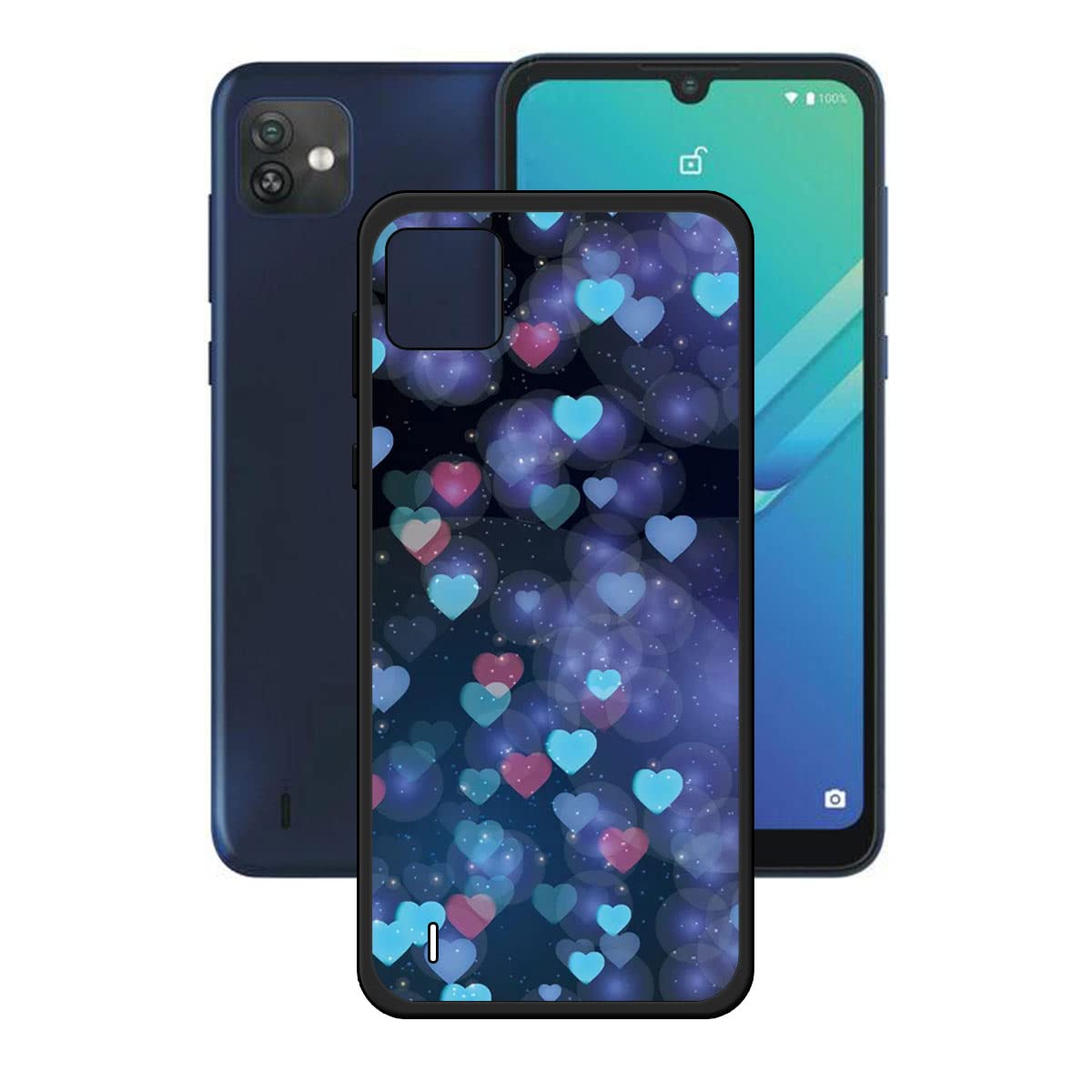 Custodia In Silicone DQG Per Wiko Y82 – Morbida, Ultrasottile E Antiurto, Colore Nero, Modello OP25 - 2