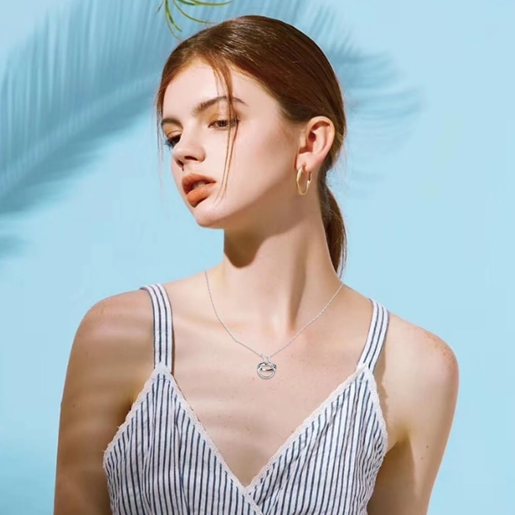 1pc Necklaces for Ring Holder Stainless Steel Ring Keeper Necklaces Wedding Engagement Saver Pendant Necklace for Women Ladies Wife - Image 6