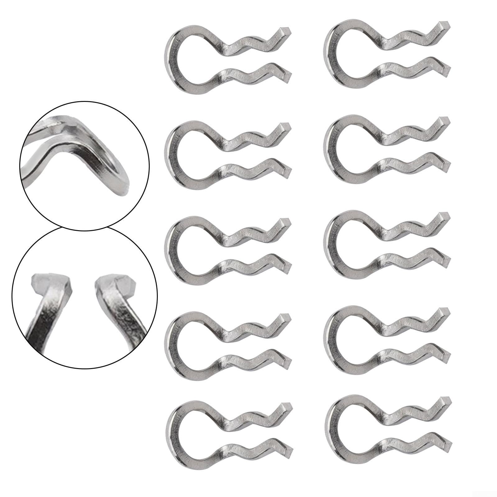 Fahrradzubehör Federclip-Set, kompatibel mit Shimano's, SLX und Modellen (Titan), 10-teilig