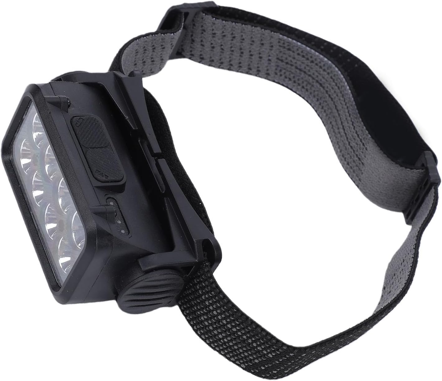 LED Headlamp, ABS Rechargeable Water Proof LED Head Light with 1200mAh Battery, Inductive Switch Hands Free Lighting for Night Fishing Camping Hiking