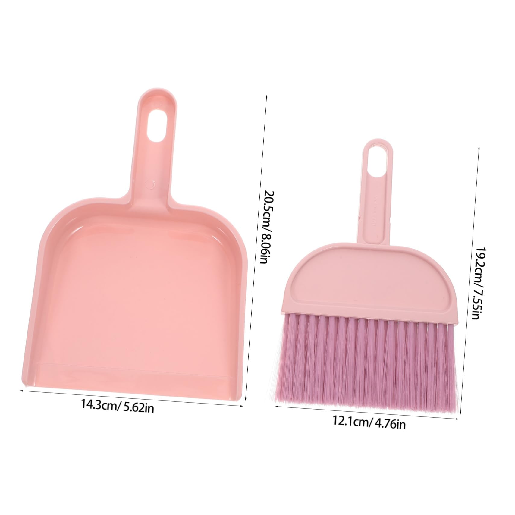 ULDIGI 1Set Mini Broom and Dustpan for Compact Portable Cleaning Set for Home Office and Car Plastic Handheld Broom and Dustpan Easy to Use and Clean