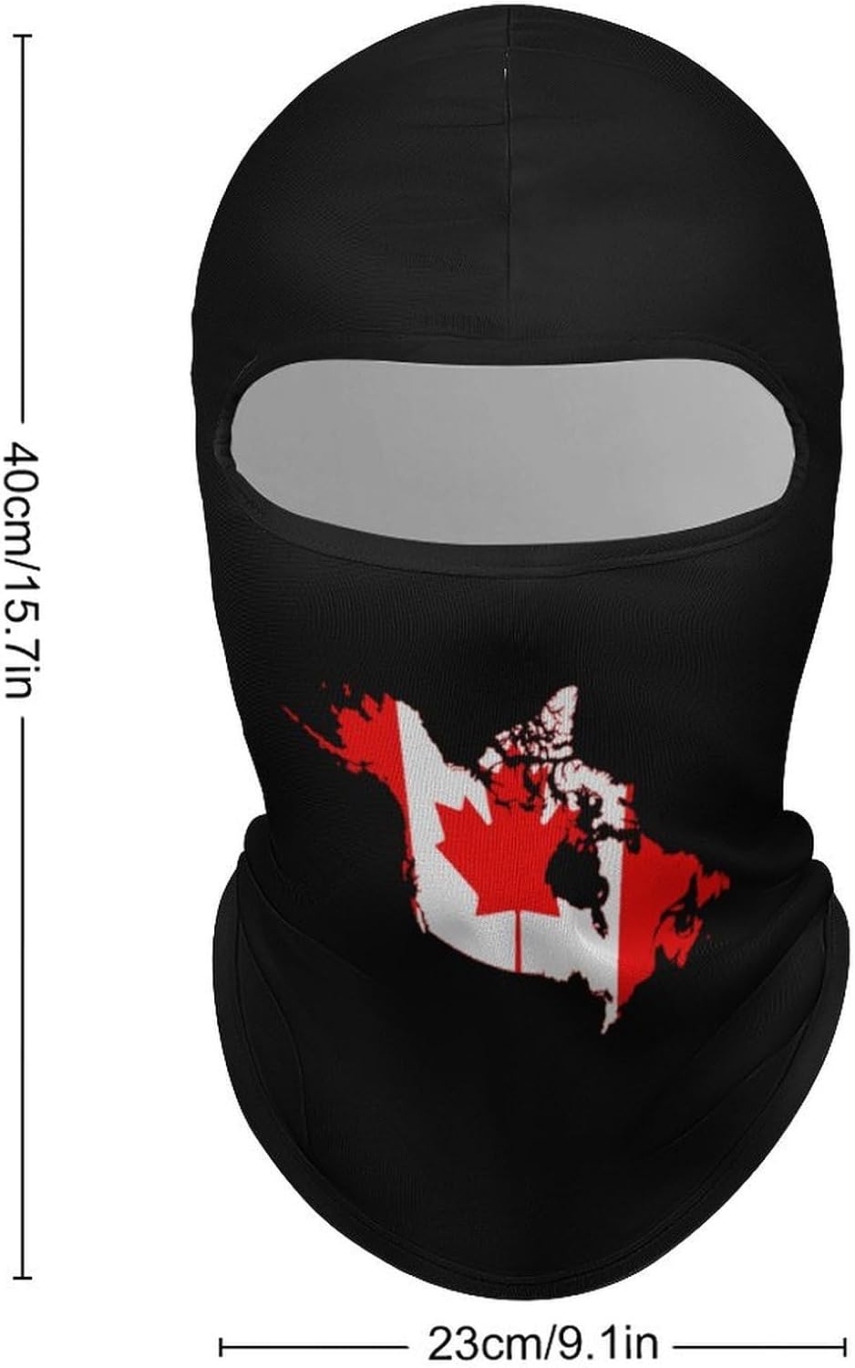 Canada Map Flag Ski Mask for Men Women Lightweight Balaclava Face Cover UV Protection Neck Gaiter