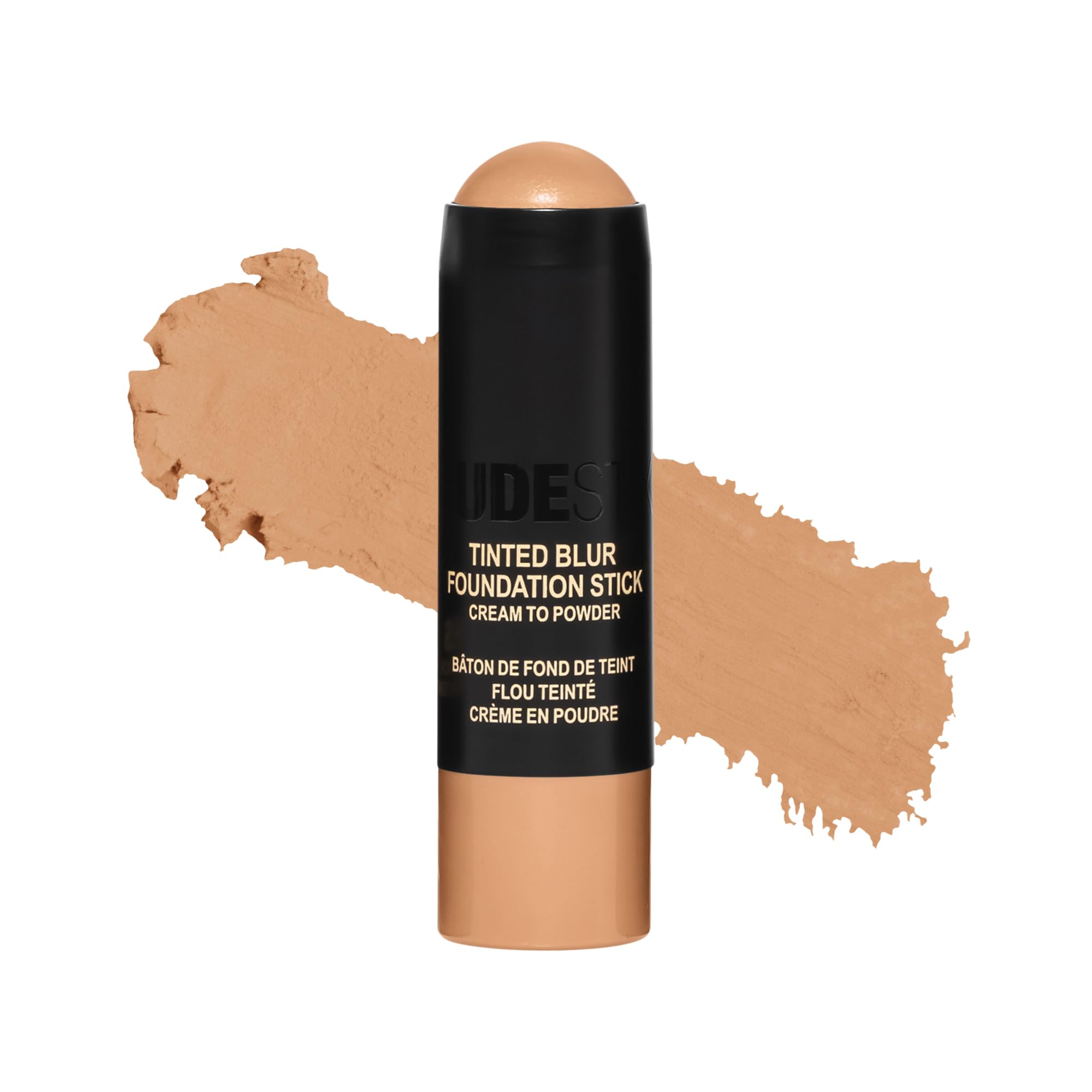 Nudestix Tinted Blur Foundation Stick – Cream-to-Powder Lightweight Makeup for Blurring Pores, Blemishes & Fine Lines | Natural-Matte Finish with Light-Reflecting Pigments MEDIUM 05