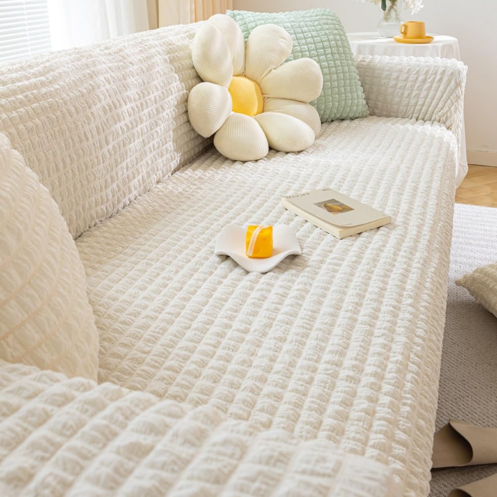 Housse de canapé extensible de qualité supérieure en tissu à bulles épais