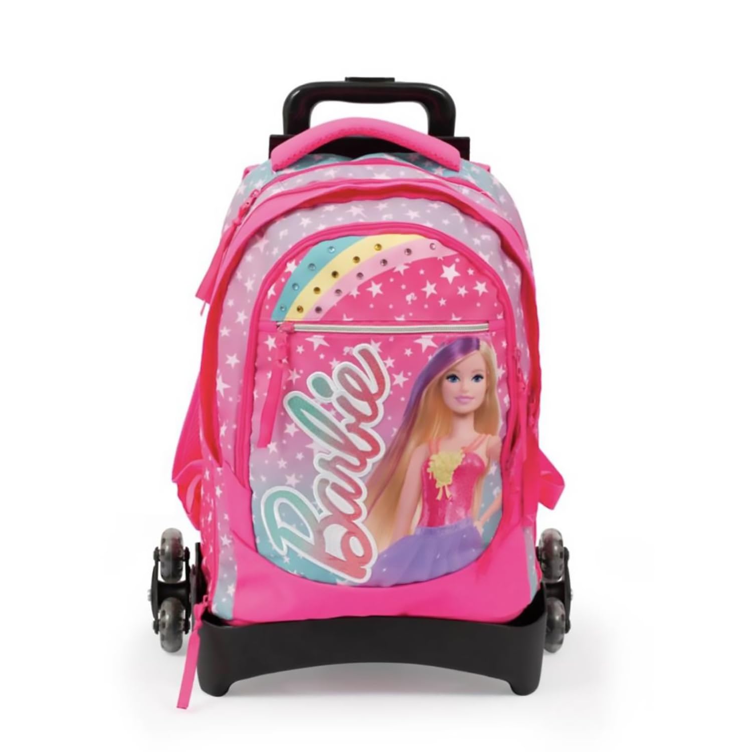 Giochi Preziosi Barbie - Zaino Trolley 3 Ruote Est Con Sistema Smart Click Schienale Confort Back, Spallacci Imbottiti,Tasca Frontale E Interna Dim. 31 X 43 X 17 (+9) Cm Capacità 35 lt