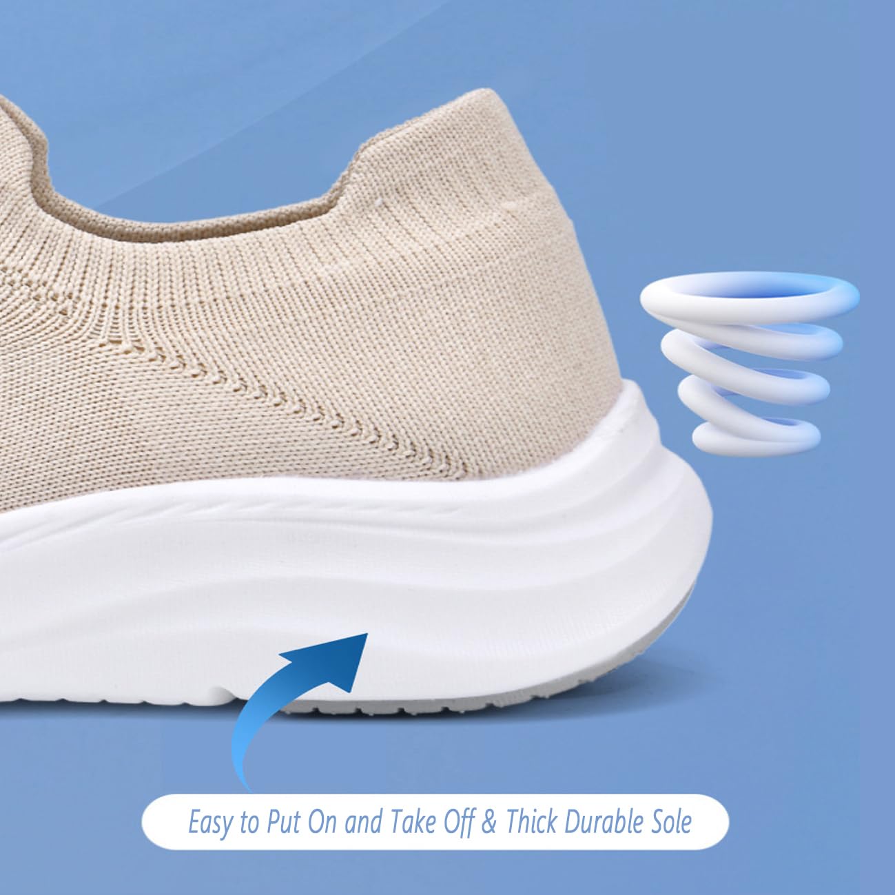 Calzado Casual Verano Mujer Zapatillas Antideslizantes Diabéticas Calzado Hallux Valgus Plantillas Extraíbles Espuma Viscoelástica Ligeras Adecuadas Personas Mayores Pies Hinchados