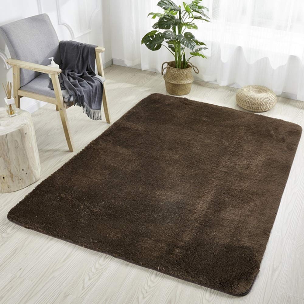 200×240㌢　ブラウン　ラグ・カーペット Amazon｜ラグ ブラウン 200*240cm 2畳 シャギー 洗える 200×240