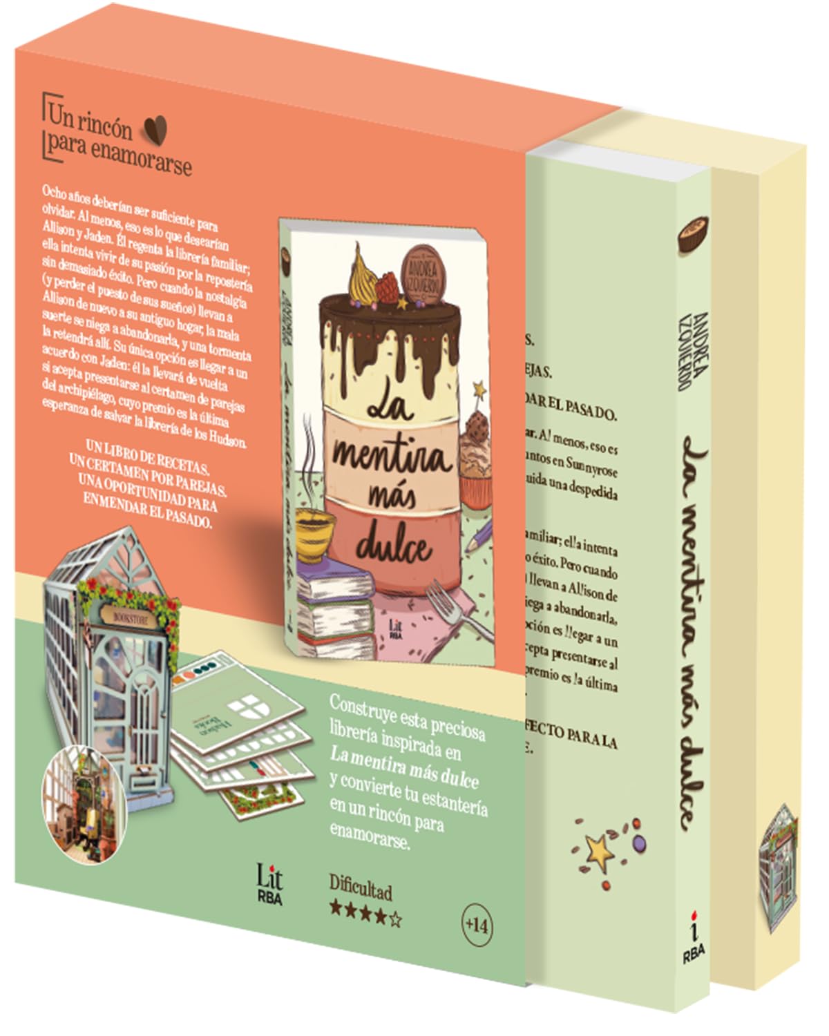 Un rincón para enamorarse: Kit Book nook librería + La mentira más dulce (RBA Lit - Romántica)