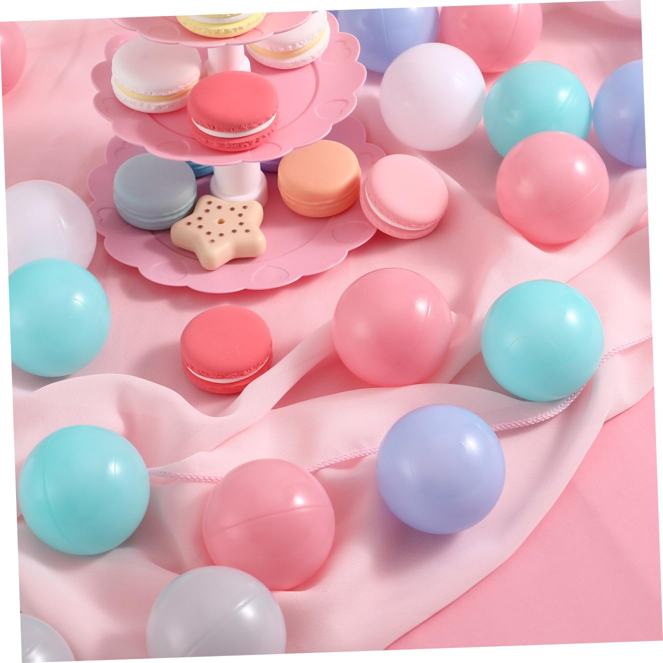 50 Palle Oceaniche Da 6 Cm in Plastica Per Piscina Di Palline Bambini, Giocattolo Da Bagno Educativo Multicolore Per Ragazzi e Ragazze