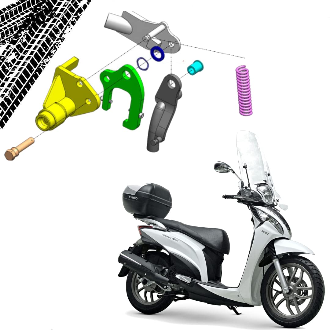 ANTIFURTO MECCANICO BLOCCA CAVALLETTO PUSH&BLOCK CAPOBRANCO PER PEOPLE ONE 125 ie DAL 2016