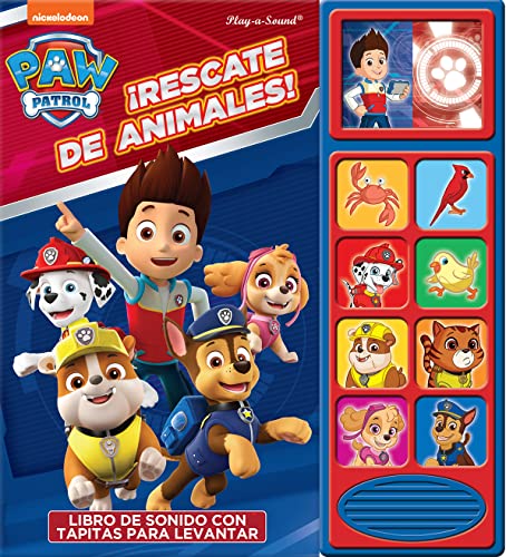 La Mejor Selección de Oso yogui de esta semana. 19 Nickelodeon: PAW Patrol - ¡Rescate de Animales! - Libro de sonido con tapitas para levantar - PI Kids