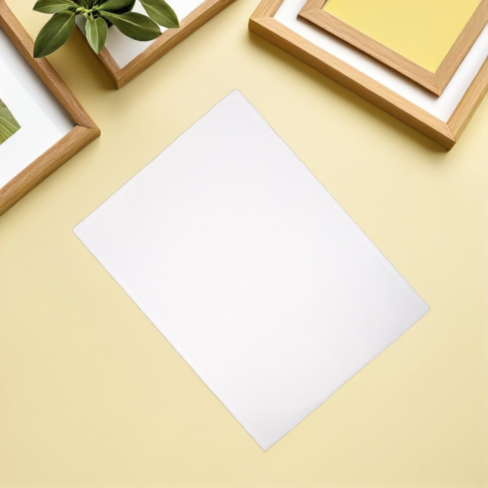 GALPADA 50 Pezzi Cartella Trasparente in Plastica A4 Forma, Design Robusto e Sottile, Custodia per Documenti per Scuola e Riunioni, Resistente e Leggera