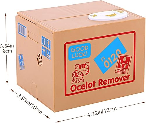 Miniatura 3 de Caja de dinero automática, banco de dinero para niños, centavos de robo automático, banco electrónico, caja de ahorro de dinero para niños,