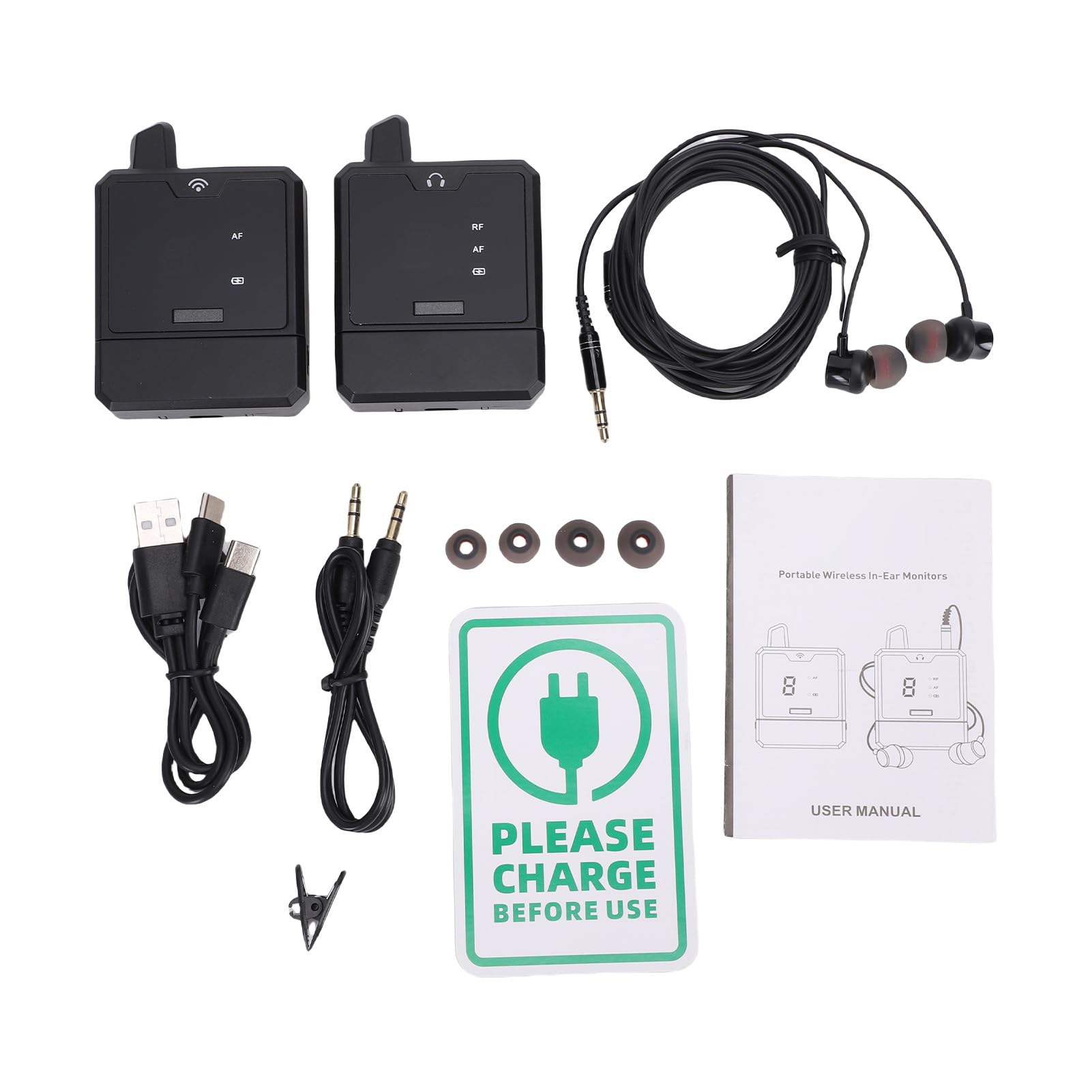 di Monitoraggio In-ear Wireless con Batteria Ricaricabile (1-to-1)