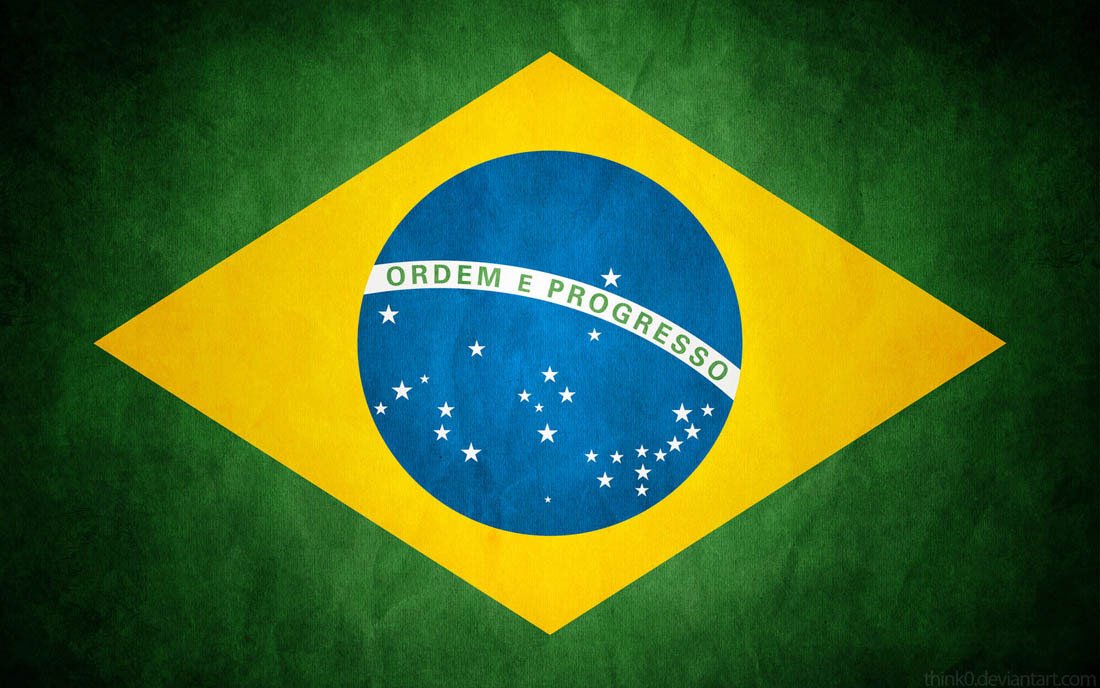 Seven Rays Brazilian Flag (19X12) Medium Poster
