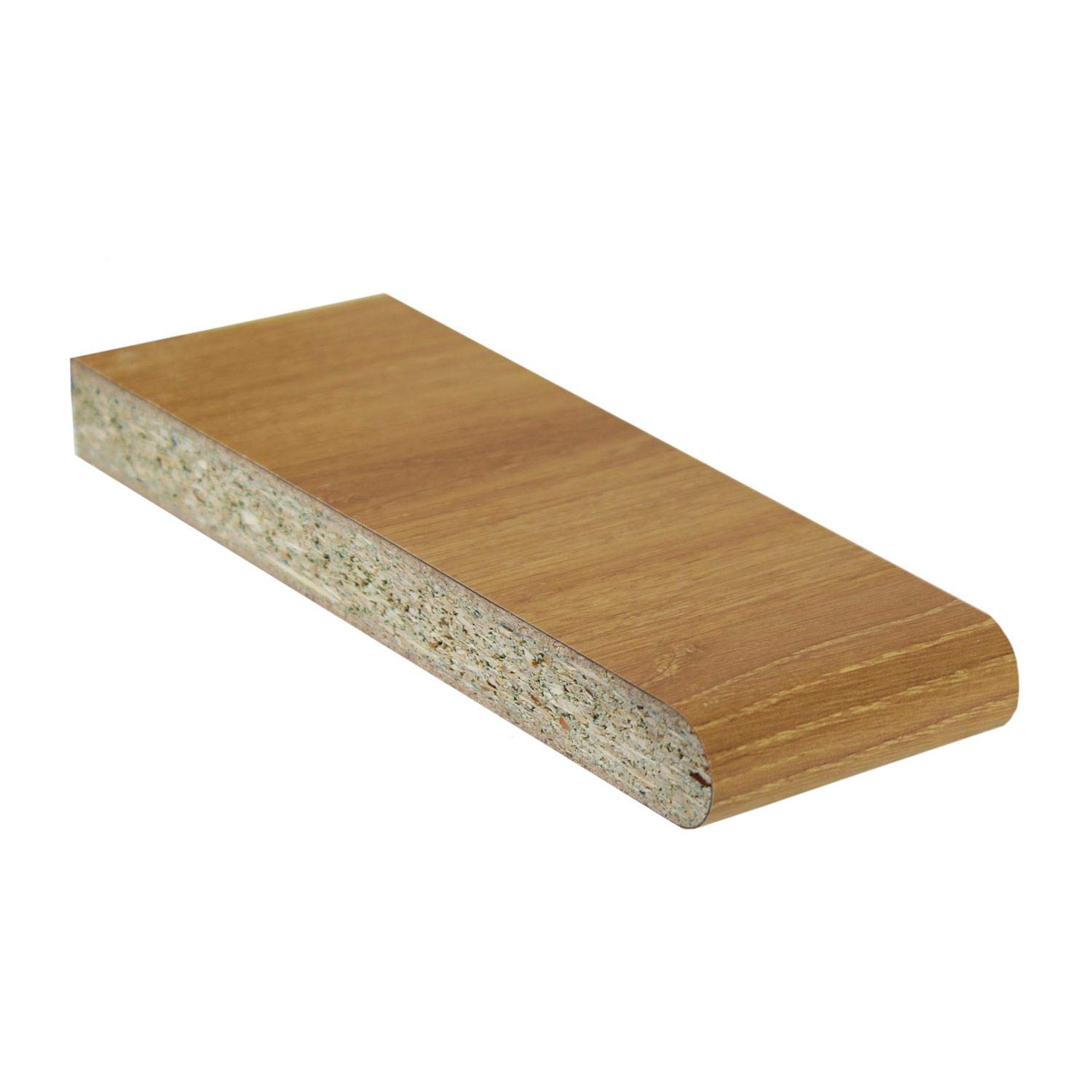 Eurocell Light Oak Sample Laminated Window Board Cill Upvc Plastic Internal Sill Polyboard
