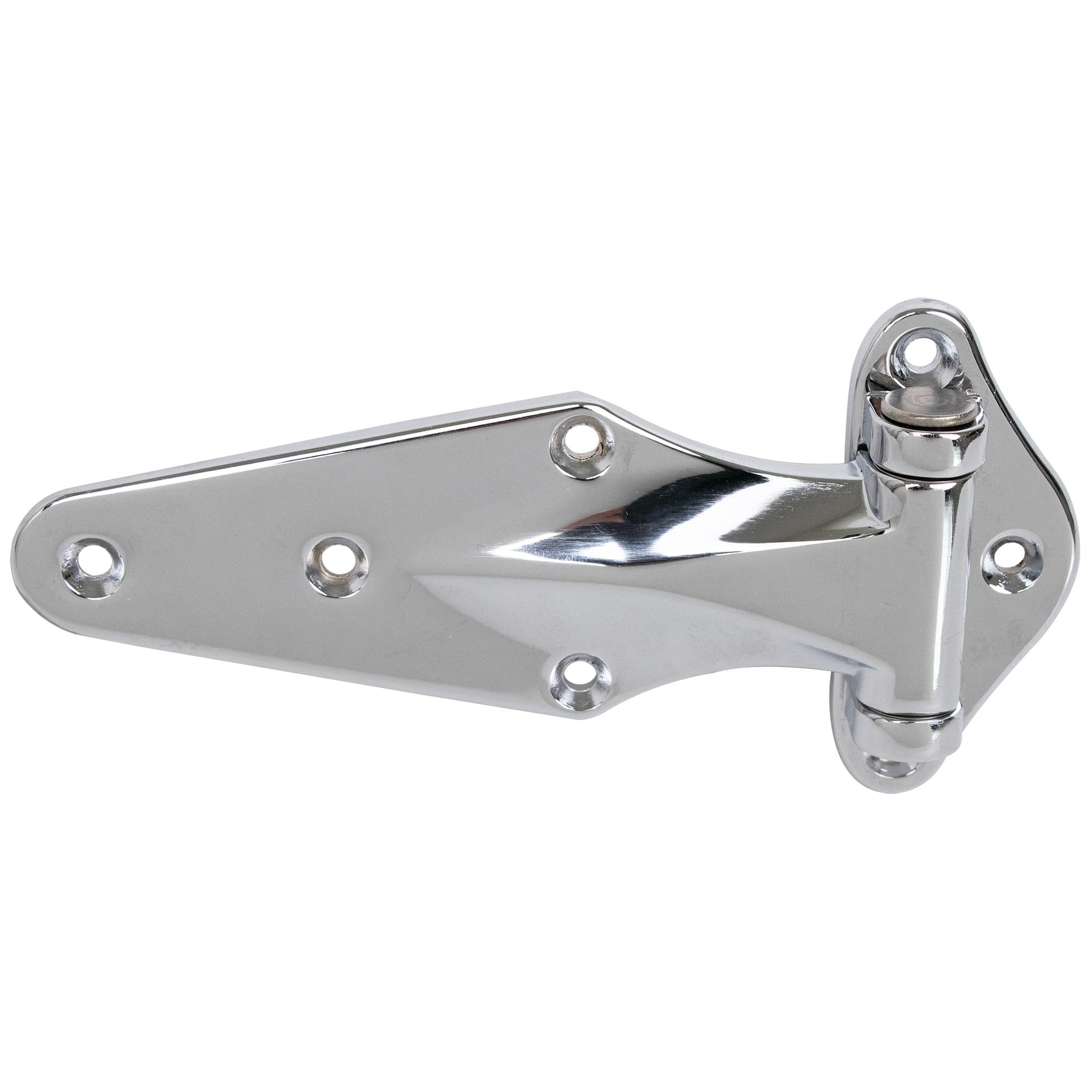 Awoco KASON 1070-174-54 Reversible Surfacemount Narrow Flange Hinge Chrome Finish for Restaurant Equipment (Flush)