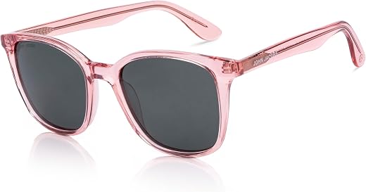 John Jacobs | Polarized &amp; UV Protection Sunglasses For Men &amp; Women | Full Rim Round Small (Size-50) JJ S12432-C1