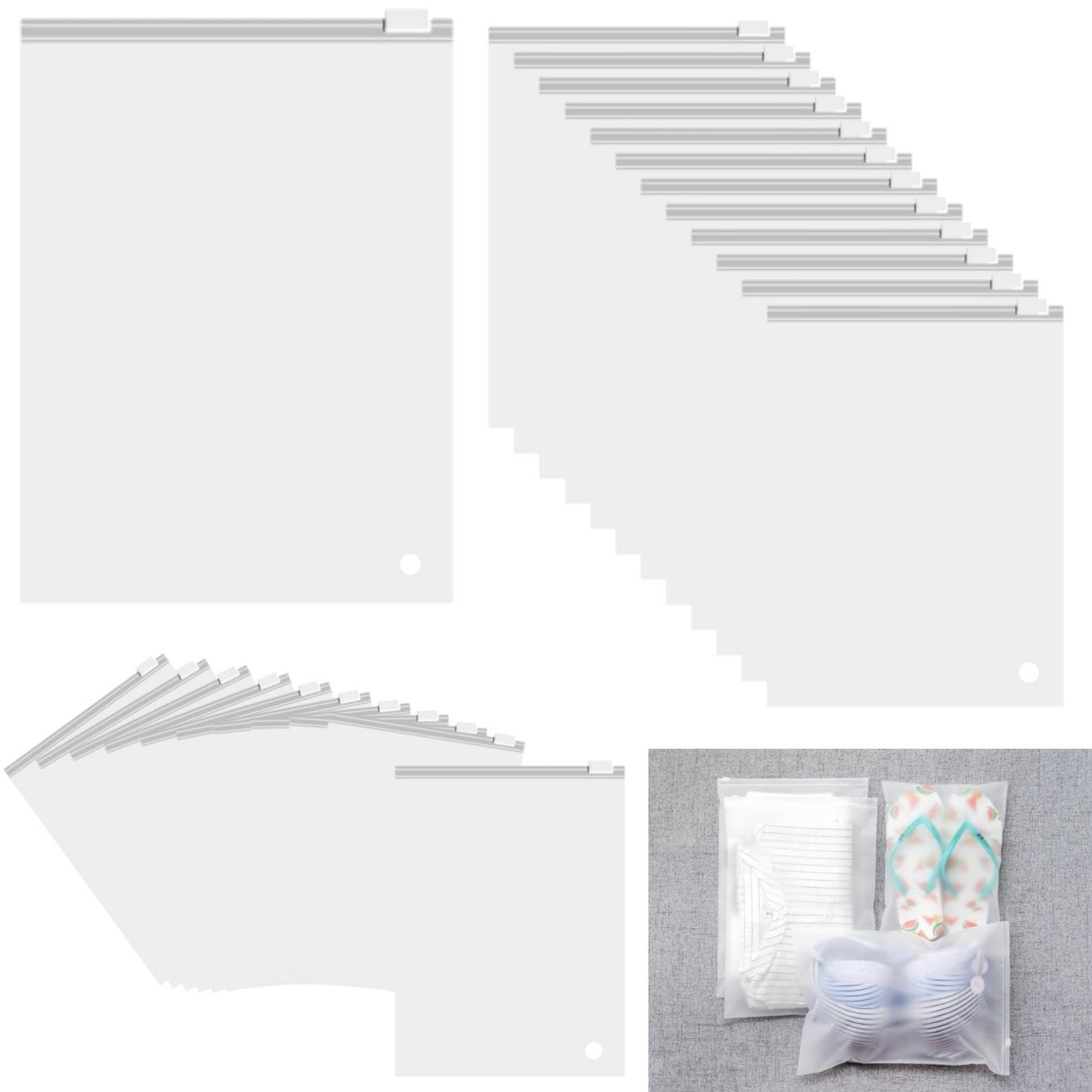 Amazon.co.jp: 3world ジップ袋 スライダー開閉 チャック付 ポリ袋