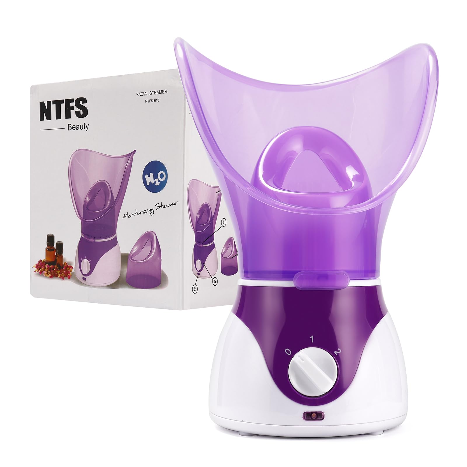 Iebilif Steamer for Facial Deep Cleaning – Professional Face Steamer Home Sauna Spa Warm Mist Moisturizing H...