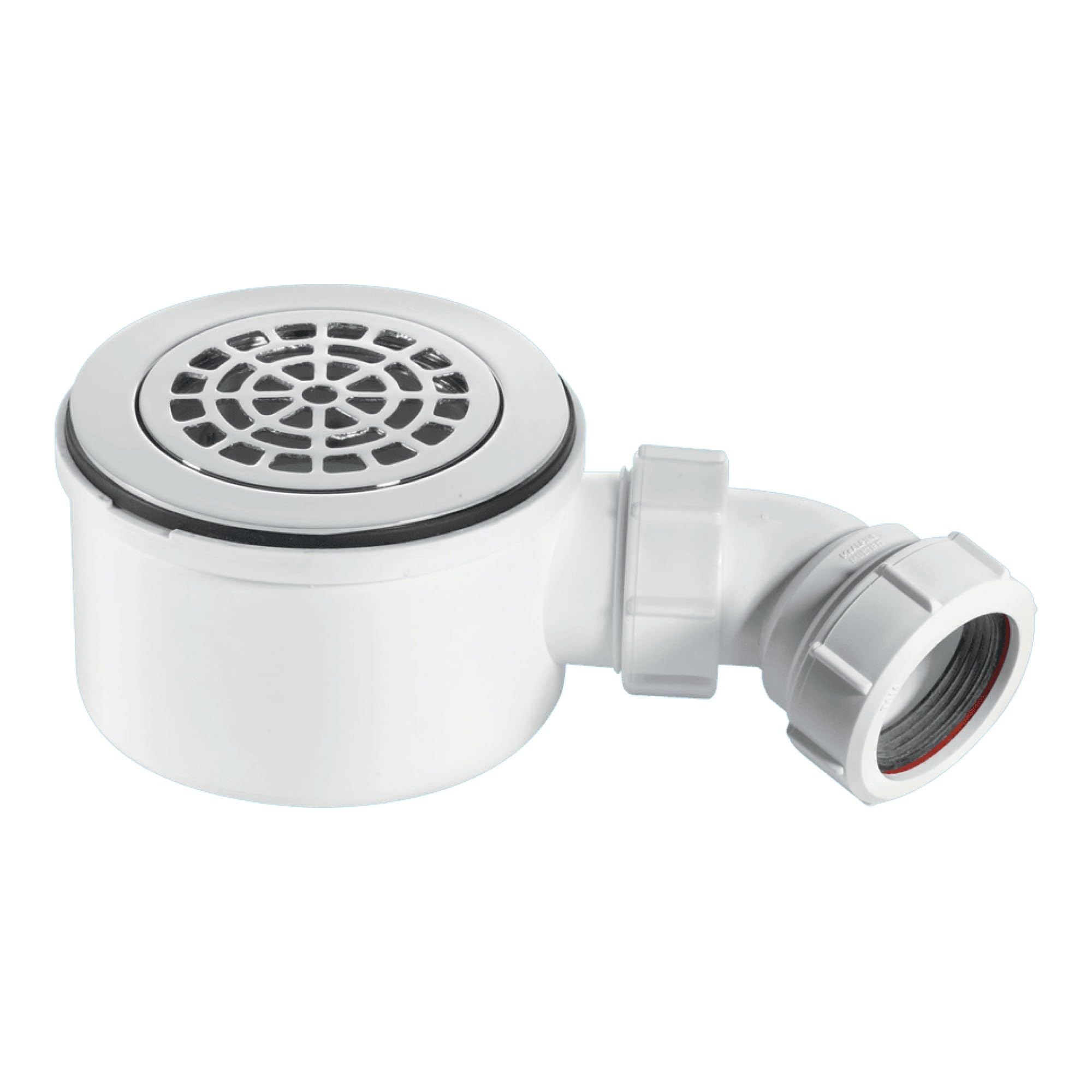 McAlpine Shallow Shower Trap Chrome 70mm High x 90mm x 1.5"" outlet ST90CPB-P-70