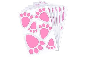 TUPARKA Easter Bunny Feet Home Floor Bunny Clings Decals Stickers for Easter Party
