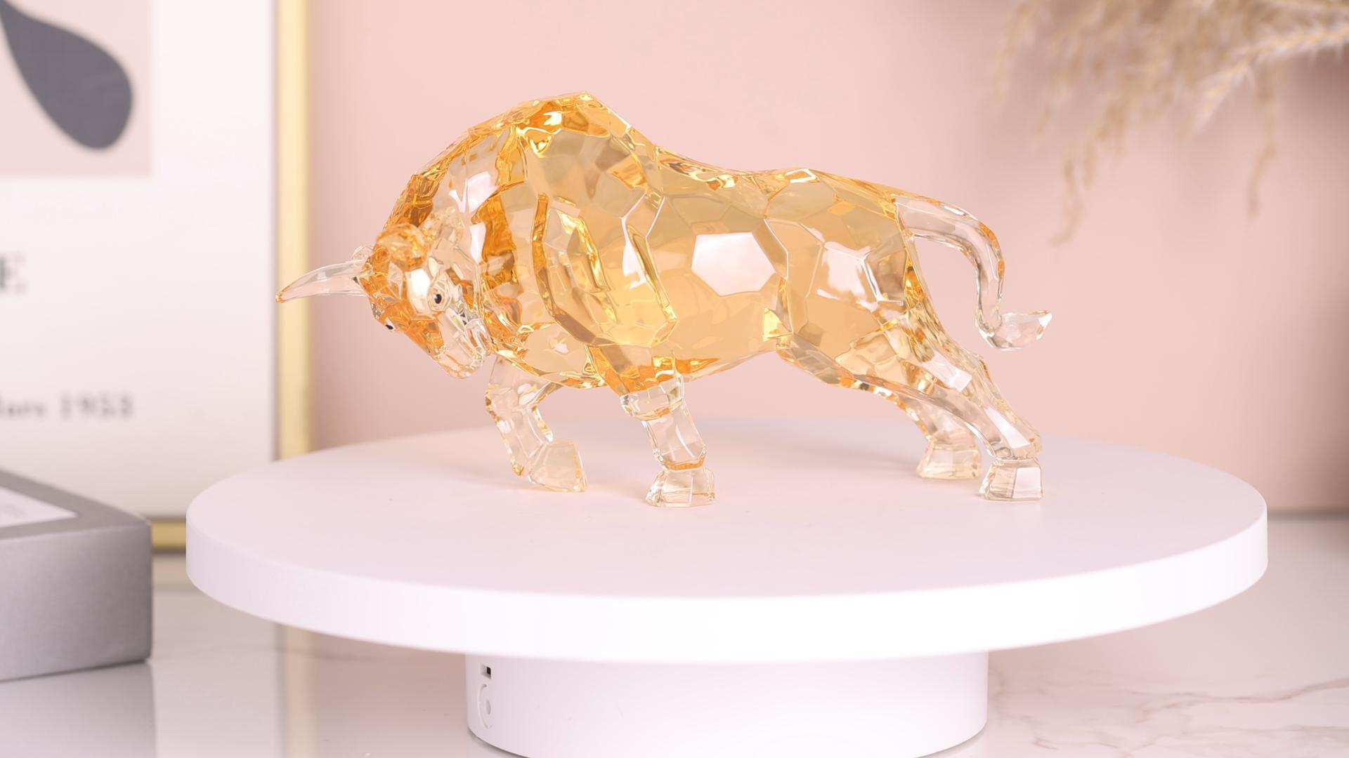 Estatua de Toro Acrílico para Decoración de Escritorio miniatura 7