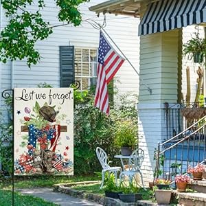 Patrioticgardenflags12x18inchdoublesidedmemorialdaylestweforgetsmallsummerdecorationforfarmhouseholidayyardindependencedayveteransday4thofjulyoutdoordecor Urban Country Home Decor Patriotic garden flags 12×18 inch double sided memorial day lest we forget small summer decoration for farmhouse holiday yard independence day veterans day 4th of july outdoor decor urban country home decor