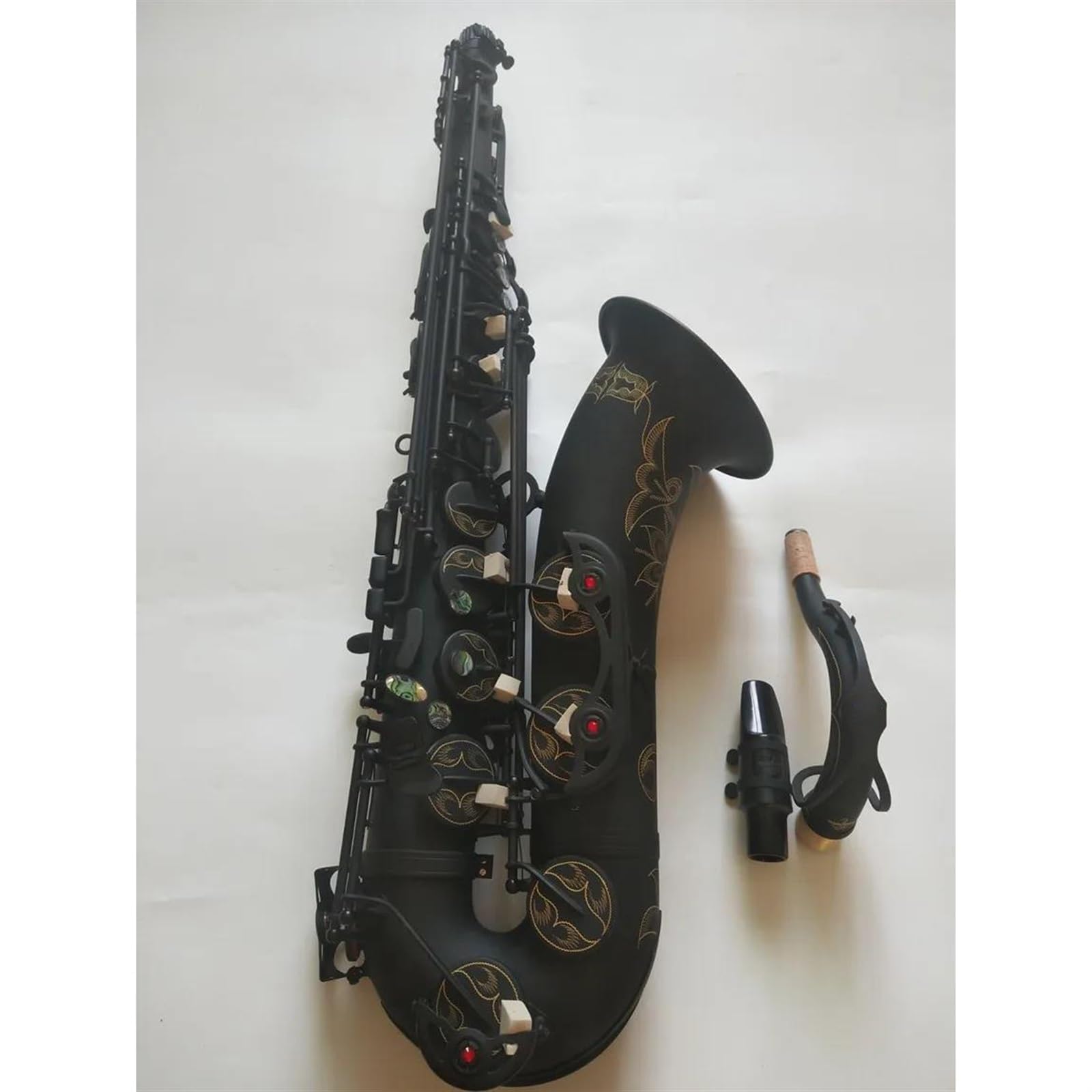 Saksofon Tenorowy Profesjonalny Instrument Muzyczny Grający Na Saksofonie Tenorowym Z Obudową Matt Black profesjonalny Saksofon
