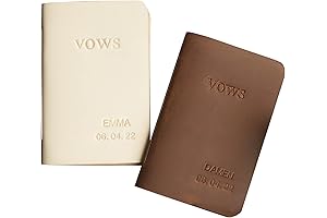 Personalized Leather Wedding Vow Booklets