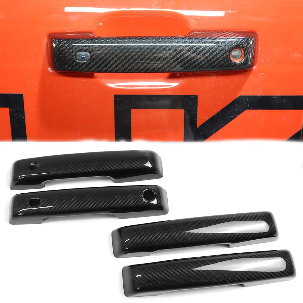 Carbon Fber Fender Rearvew Mrror Talgate Door Handle Trm For 21 Carbon Fber Fender Rearvew Mrror Talgate Door Handle Trm For 21